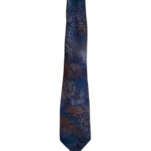 Luciano Soprani Elegant Blue and Brown Silk Men's Tie